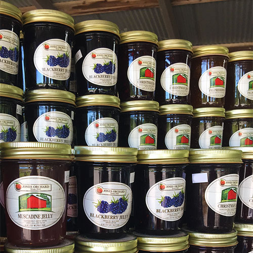 Farm Fresh Jams, Jellies, and homemade relishes at the Farm Market